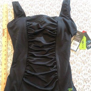 Speedo Women's Size 10 Ruched Detail Bathing Suit NWT New with Tags Slimming